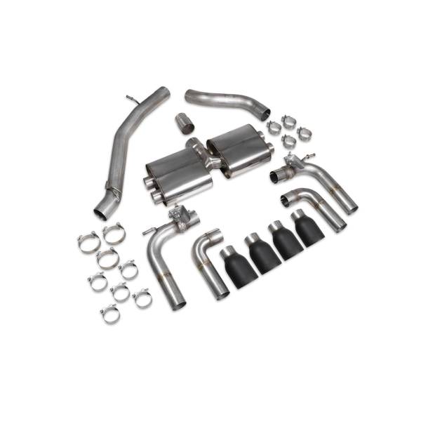 Non-res cat/gpf-back system (valved) Scorpion for Audi S3 Saloon 8V