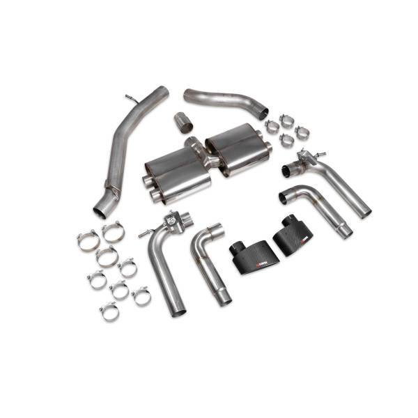 Non-res cat/gpf-back system (valved) Scorpion for Audi S3 Saloon 8V