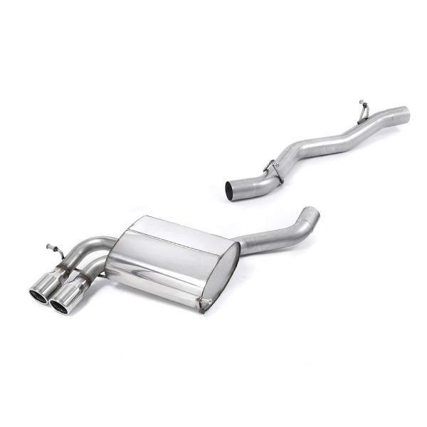 Cat-Back-Anlage Milltek ohne Resonator 2.0TFSI S3 8P Sportback