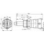 Sonda temperatura liquido di raffreddamento Bosch 0281002412