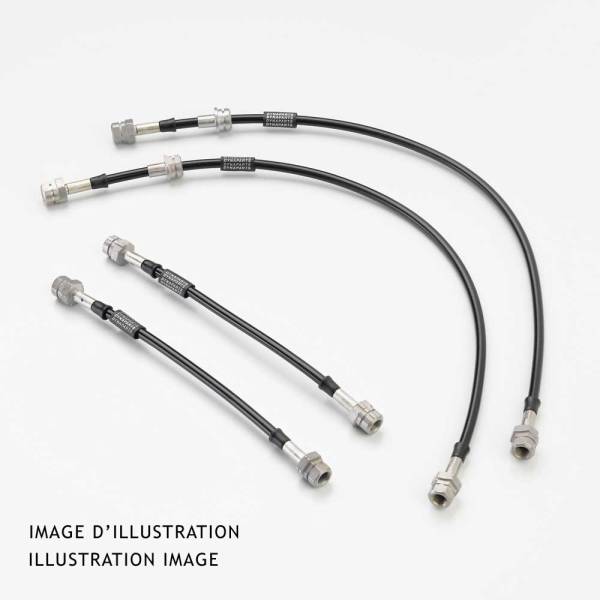 Flexible de frein Inox Dynaparts pour Dynaparts pour Volkswagen Bora 1,6 1999-2006