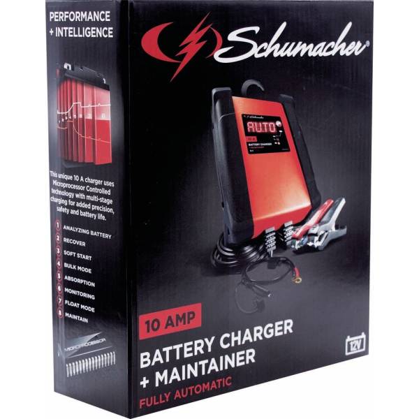 Schumarer 12V 10A SPI 10 Automatic Battery Charger/Maintainer