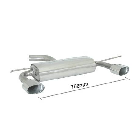 Rear silencer Ragazzon for SEAT Leon II (1P) (07/2005 - 01/2013) 50.0157.11