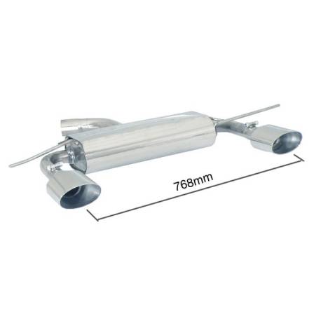 Rear silencer Ragazzon for SEAT Leon II (1P) (07/2005 - 01/2013) 50.0189.12