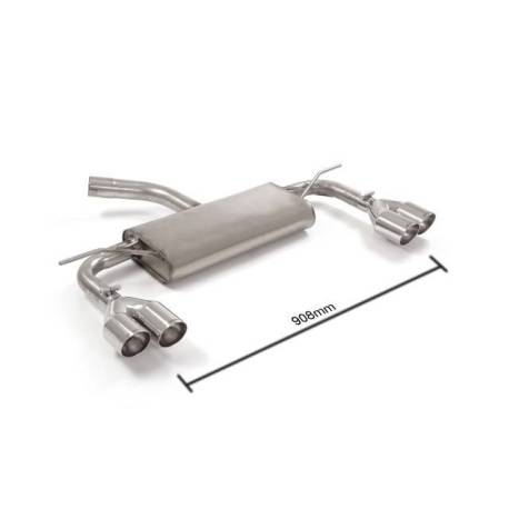 Rear silencer Ragazzon for SEAT Leon III (5F) (09/2012 - Today) 50.0567.57