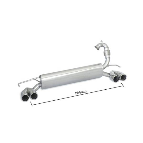 Rear silencer Ragazzon for SMART Fortwo MKIII (07/2014 - Today) 58.0720.25