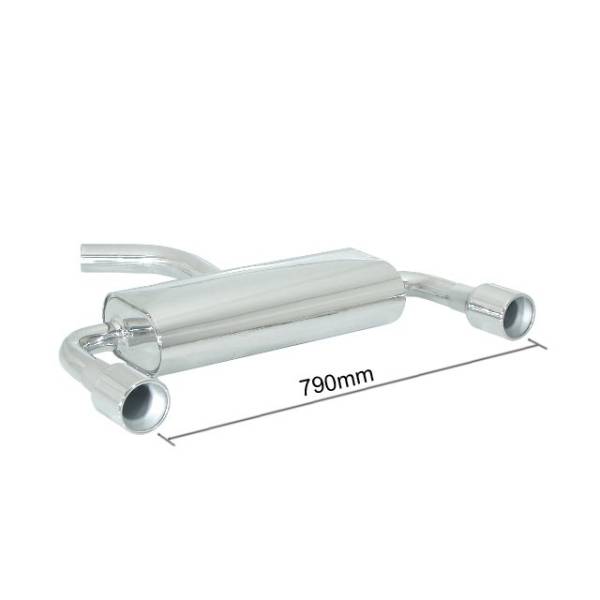 Silenziatore posteriore Ragazzon per VOLKSWAGEN Golf V (10/2003 - 11/2008) 50.0120.06