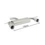 Rear silencer Ragazzon for VOLKSWAGEN Golf VI (10/2008 - 11/2012) 50.0252.06