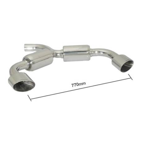 Rear silencer Ragazzon for VOLKSWAGEN Golf VI (10/2008 - 11/2012) 50.0350.12