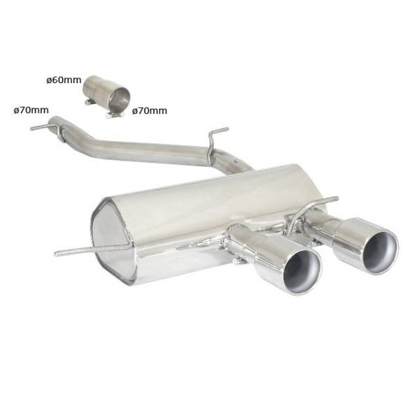 Rear silencer Ragazzon for VOLKSWAGEN Golf VI 4-Motion (10/2008 - 11/2012) 50.0303.06