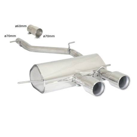 Silencieux arrière Ragazzon pour VOLKSWAGEN Golf VI 4-Motion (10/2008 - 11/2012) 50.0303.06
