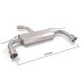 Rear silencer Ragazzon for VOLKSWAGEN Golf VII Facelift (11/2016 - Today) 50.0806.61