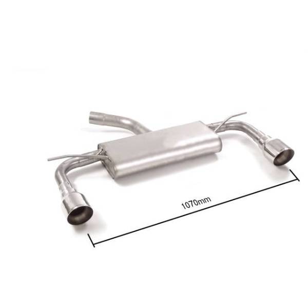 Rear silencer Ragazzon for VOLKSWAGEN Golf VII Facelift (11/2016 - Today) 50.0872.61