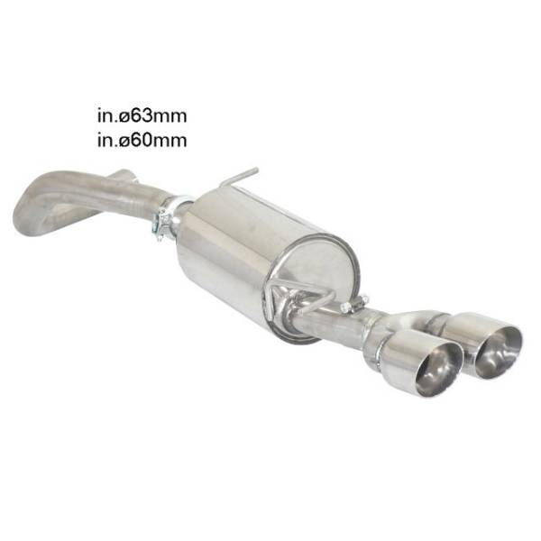 Silenciador trasero Ragazzon para VOLKSWAGEN Polo IX (6R) (09/2009 - actualidad) 50.0459.58