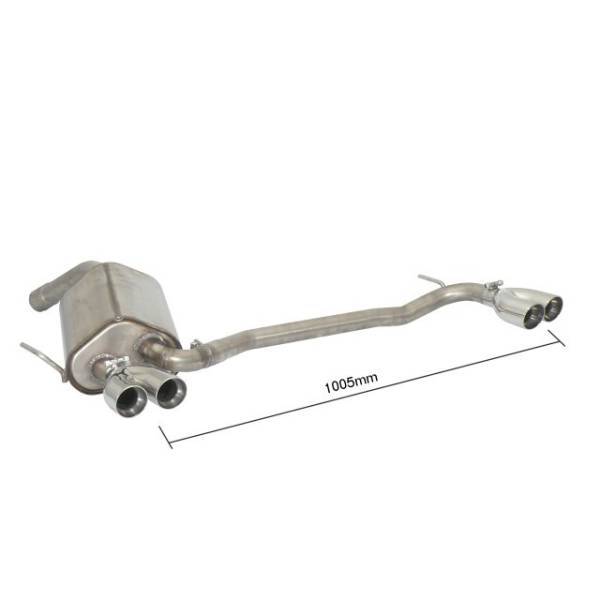 Silenziatore posteriore Ragazzon per ALFA ROMEO 156 Facelift (04/2003 - 11/2006) 50.0306.56