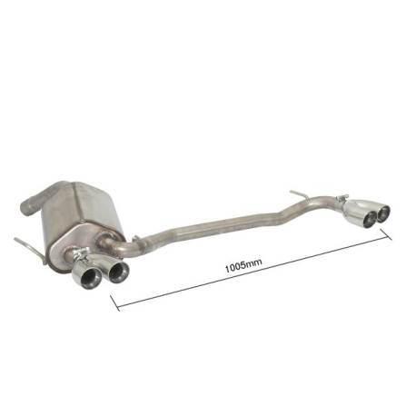 Rear silencer Ragazzon for ALFA ROMEO 156 Facelift (04/2003 - 11/2006) 50.0306.56