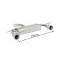 Rear silencer Ragazzon for VOLKSWAGEN Scirocco (13) (08/2008 - Today) 50.0262.06