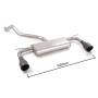 Escape cat-back Ragazzon para SEAT Leon III (5F) (09/2012 - actualidad) 50.0864.61B
