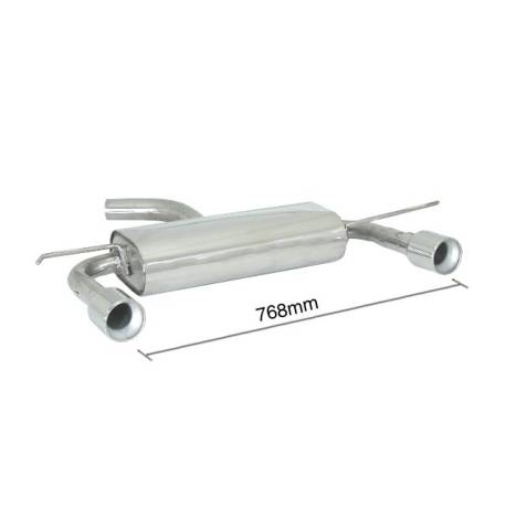 Rear silencer Ragazzon for AUDI A3 (8P) Sportback (09/2004 - 03/2013) 50.0153.05