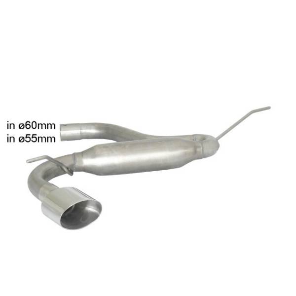 Rear silencer Ragazzon for AUDI A3 (8V) (04/2012 - Today) 50.0490.12
