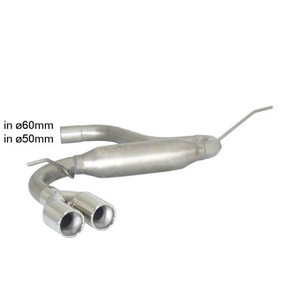 Rear silencer Ragazzon for AUDI A3 (8V) (04/2012 - Today) 50.0491.26