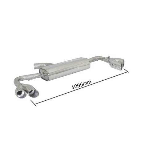 Rear silencer Ragazzon for AUDI TT 8J Coupe (08/2006 - Today) 50.0221.65