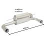 Silenciador trasero Ragazzon para BMW Serie 1 (F20/F21) (07/2011 - Actualidad) 50.0410.05