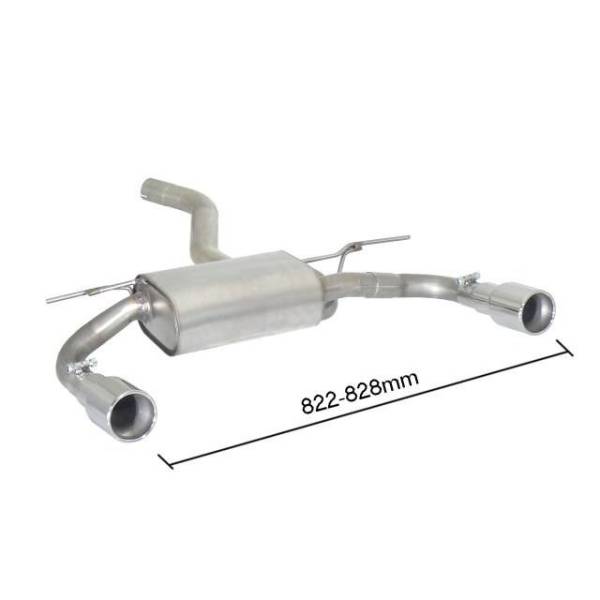 Rear silencer Ragazzon for BMW 3 Series (F30) Berlin (11/2011 - Today) 50.0727.05