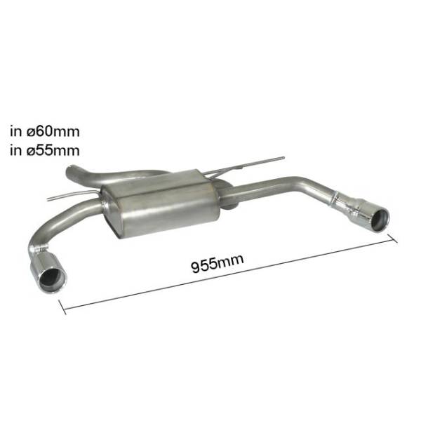 Rear silencer Ragazzon for BMW 3 Series (F30) Berlin (11/2011 - Today) 50.0462.04