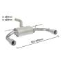 Rear silencer Ragazzon for BMW 3 Series Gran Turismo (F34) (03/2013 - Today) 50.0881.05