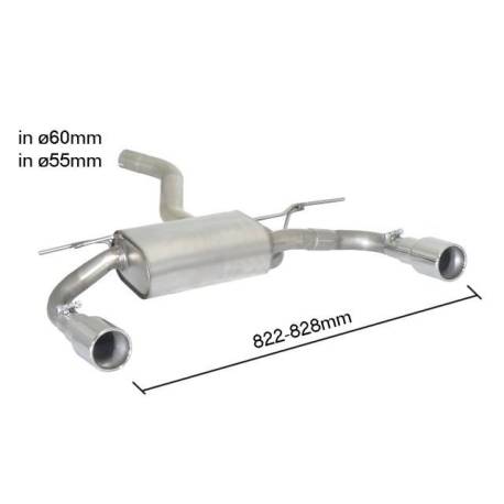 Silenciador trasero Ragazzon para BMW Serie 3 Gran Turismo (F34) (03/2013 - Actualidad) 50.0881.05