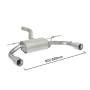 Silenziatore posteriore Ragazzon per BMW Serie 3 (F30) Berlina (11/2011 - oggi) 50.0728.05