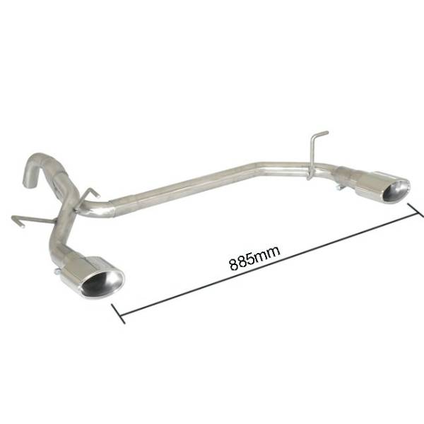 Rear silencer Ragazzon for FIAT 500 (07/2012 - Today) 50.0344.10