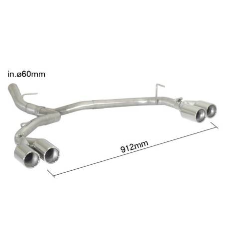 Tubo finale Ragazzon per BMW Serie 1 (E81) (01/2007 - Oggi) 50.0404.26
