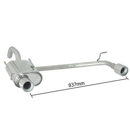 Rear silencer Ragazzon for FIAT Panda 169 (09/2003 - Today) 50.0178.05