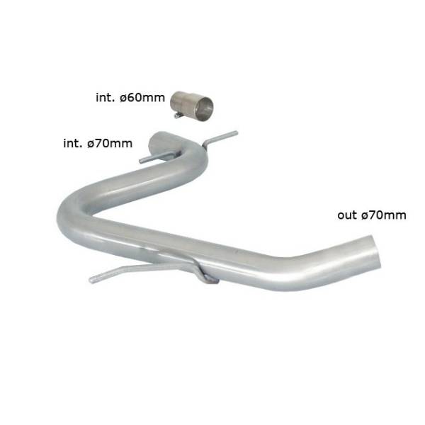 Tube silencieux intermédiaire Ragazzon pour VOLKSWAGEN Golf VI (10/2008 - 11/2012) 55.0374.00