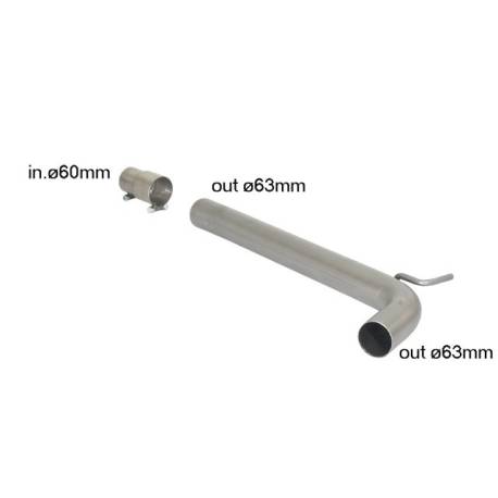 Tube silencieux intermédiaire Ragazzon pour VOLKSWAGEN Polo IX (6R) (09/2009 - Aujourd'hui) 55.0379.00