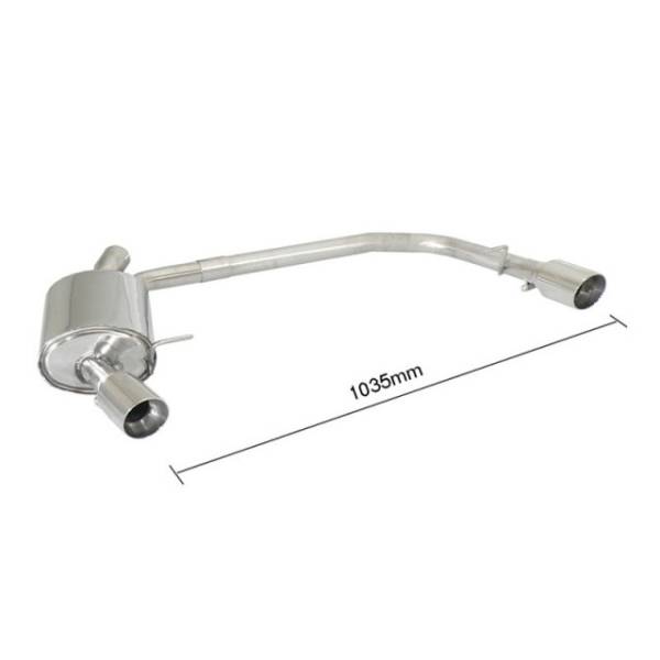 Rear silencer Ragazzon for FORD S-Max (04/2006 - Today) 50.0327.60