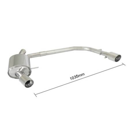Rear silencer Ragazzon for FORD S-Max (04/2006 - Today) 50.0327.60