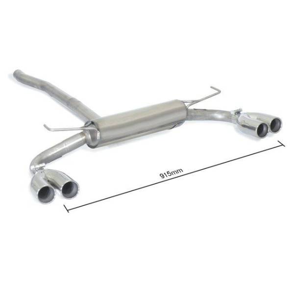Rear silencer Ragazzon for Jeep Renegade