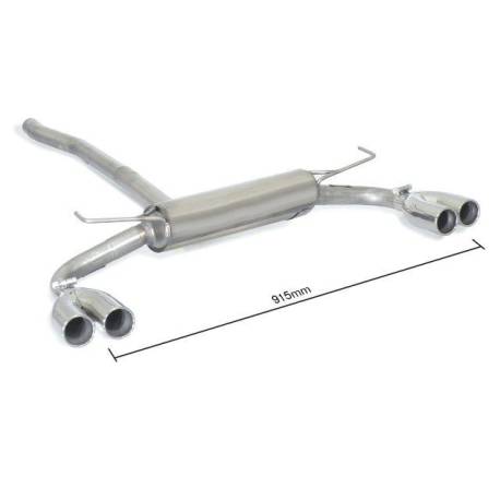 Rear silencer Ragazzon for Jeep Renegade 1.6 Multijet 1.4 multiair