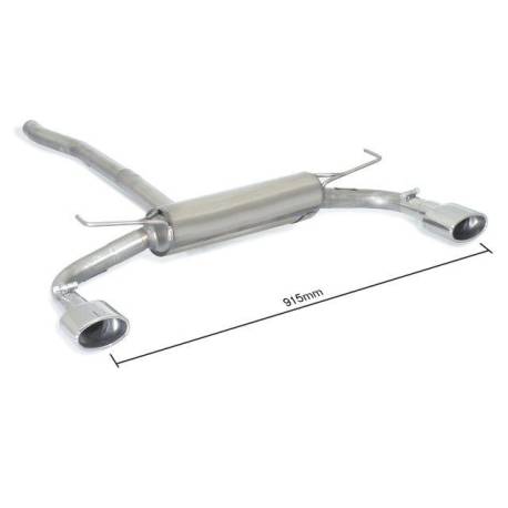 Rear silencer Ragazzon for Jeep Renegade 1.6 Multijet 1.4 multiair