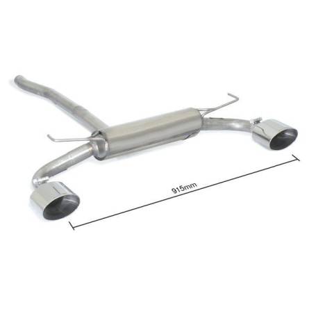 Rear silencer Ragazzon for Jeep Renegade 1.6 Multijet 1.4 multiair