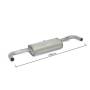 Rear silencer Ragazzon for MERCEDES Class GLA (X156) (11/2013 - Today) 50.0517.00