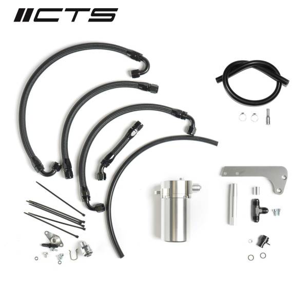 Catch-Can-Kit CTS Turbo, MK6 Golf R, MK2 TT S 8P, Audi A3 (Billet-Ventildeckel)