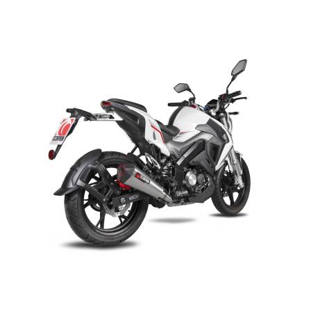 Línea de escape completa Serket Taper Scorpion Keeway RKF 125 Euro 4 año modelo 2019 - 2021
