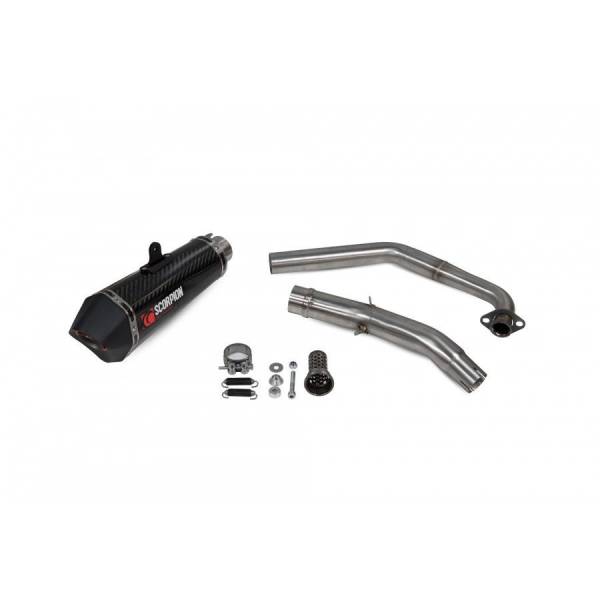 Línea completa Serket Taper Scorpion Yamaha MT-125 Euro 5 2021 - 2022