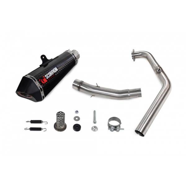 Komplettanlage Serket Taper Scorpion Yamaha XSR-125 2021 - 2022