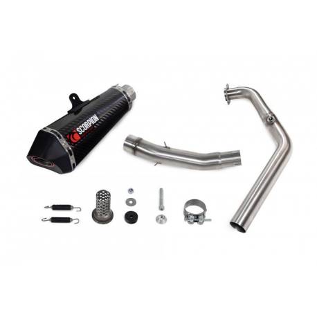 Línea completa Serket Taper Scorpion Yamaha XSR-125 2021 - 2022