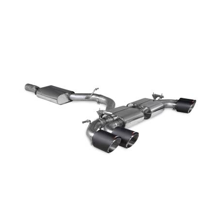 Scarico cat-back con silenziatore centrale (valvolato) Scorpion per Audi S3 8Y Sportback